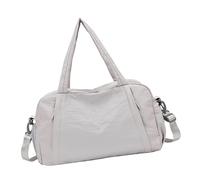 Bolsa de ejercicio multifunción resistente al agua con sección ventilada, compartimento para zapatos para realizar actividades al aire libre, bolsa de hombro ajustable, gris, Mass Beauty