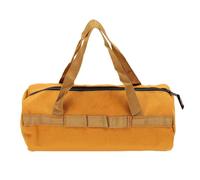 Bolsa de Elementos Esenciales para Acampar, Almacenamiento de Estaca para Tienda de Campaña con Asa Resistente y Cómoda para Viajes Al Aire, Color Bronceado, 13,8 Pulgadas