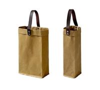 Bolsa de embalaje de papel kraft para vino tinto, paraguas, bolsa de regalo aislada, caja de regalo para lavar vino (marrón, 16 x 8,2 x 27,5 cm)