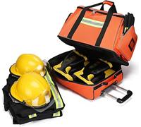 Bolsa de Emergencia de Primeros Auxilios, Bolsa de Primeros Auxilios Portátil Mochila de Alta Capacidad, Impermeable Trolley Rolling Medical Bag(Orange)