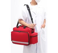 Bolsa De Emergencia Vacía, Bolsa De Enfermería Bolsa De Rescate Profesional Gran Capacidad con Tablero De División Interior Fondo Antideslizante,Caso De Enfermera A Domicilio,Viaje, Acampada A