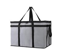 Bolsa de Entrega de Alimentos aislada para Comidas Calientes y frías,Bolsa aislada de Alimentos XXX Grande para restaurantes,fácil de Limpiar, Buen Efecto Aislante (1, Grey_Black, XXX-Large)