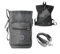 Bolsa de entrenamiento para cachorros | Contenedor de aperitivos para perros de gran capacidad con dispensador de bolsas de caca incorporado para caminar | Dispensador de recompensas de comida para