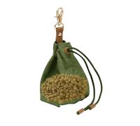 Bolsa de entrenamiento para perros, contenedor de aperitivos para caminar para animales, soporte para alimentos al aire libre para perros pequeños y medianos | Bolsa de alimentos con llavero para
