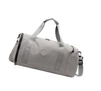 Bolsa de entrenamiento práctica de gran tamaño con compartimento dedicado para calzado y asas reforzadas para atletas, espaciosa bolsa de senderismo con compartimentos para seco y húmedo, Gray, Mass