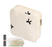 Bolsa de época - bolsa de almacenamiento de almohadilla de cremallera menstrual | Organizador de higiene femenina, estuche de viaje de tampones, soporte de almohadilla compacta, bols sanitaria, kit d