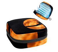 Bolsa de época, bolsa de almacenamiento portátil para tampones para servilletas sanitarias, Varios colores, 4.7x6.6x6.6 in/12x17x17 cm