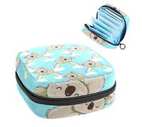 Bolsa de época de Koala Rainbow portátil, bolsa de almacenamiento de tampones para servilletas sanitarias, Varios colores, 4.7x6.6x6.6 in/12x17x17 cm