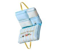 Bolsa de equipaje de tamaño familiar con diseño de múltiples bolsillos, estampado de dibujos animados, de poliéster, para vacaciones, bolsa de poliéster