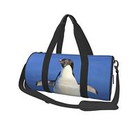 Bolsa de equipaje de viaje redonda de gran capacidad, adecuada para ejercicio, viajes, muchas actividades al aire libre, Pingüino, Talla única