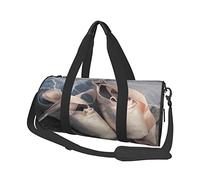 Bolsa de equipaje de viaje redonda de gran capacidad, adecuada para ejercicio, viajes, muchas actividades al aire libre, Zapatillas de ballet, Talla única