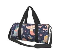 Bolsa de equipaje de viaje redonda de gran capacidad, adecuada para ejercicio, viajes, muchas actividades al aire libre, Sirena en el océano, Talla única