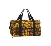 Bolsa de equipaje deportiva cruzada de mano con estampado de muchas papas