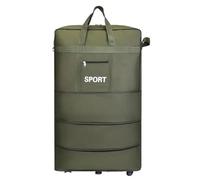 Bolsa de Equipaje Mano Plegable Oxford Gran Capacidad con Ruedas universales for facturado avión, Bolsa Viaje para la excursión de Fin de Semana al Gimnasio(Green 95X48X28)