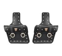 Bolsa de equipaje para moto - Bolsa para guardar objetos universal, suministros para almacenamiento de motos | Bolsas laterales para moto con cubierta protectora, bolsa lateral ajustable o taza