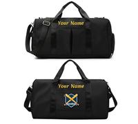 Bolsa de Equipaje Personalizada con Texto de Nombre de Foto, Bolsa de Viaje Personalizada con Bolsillos húmedos y Secos y Compartimento para Zapatos, Bolsa de Gimnasio de Baile Personalizada