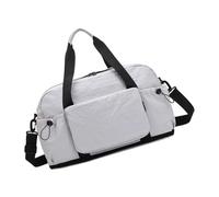 Bolsa de equipaje plegable de tela Oxford con compartimento de almacenamiento en seco y húmedo para equipos deportivos y viajes de negocios, bolsa de lona deportiva plegable, Gray, Mass Beauty