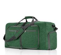 Bolsa De Equipaje Portátil Bolsa de Lona Viaje Gran Capacidad for Hombre y Mujer, Bolso Deportivo Hombro 85L, Plegable, Oxford, Equipaje Fitness, 2 uds(Green B)