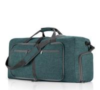 Bolsa De Equipaje Portátil Bolsa de Lona Viaje Gran Capacidad for Hombre y Mujer, Bolso Deportivo Hombro 85L, Plegable, Oxford, Equipaje Fitness, 2 uds(Dark Green)