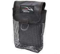 Bolsa de equipo de buceo con boya de marcador de seguridad y almacenamiento de malla, material impermeable y cierre de bucle a presión para un equipo submarino seguro (naranja fluorescente)