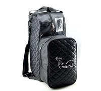 Bolsa de Equitación Impermeable, Bolsa para Botas y Casco con Múltiples Compartimentos, Organizador de Gran Capacidad para Equipo de Montar(Black,45 * 39 cm)