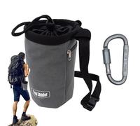Bolsa De Escalada En Roca-Bolsa De Tiza Boulder, Bolsa De Tiza, Gimnasia Resistente A Las Lágrimas | Bolsa De Polvo De Escalada Sin Slip Con Cierre De Coreñas Para El Entrenamiento Del Este