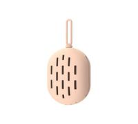 Bolsa de esponja de viaje para cosméticos, recipiente de esponja de belleza de silicona, caja imprescindible para suministros cosméticos, se puede colgar, fácil de limpiar y transportar (caqui)