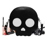 Bolsa De Esqueleto, Bolsa De Cabeza De Calavera | Bolso bandolera gótico con cabeza de calavera y cuerda ajustable | Monederos con forma de calavera únicos y resistentes al desgaste para esposa madr