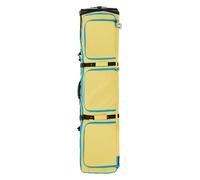 Bolsa De Esquí con Ruedas, Bolsa Acolchada E Impermeable para Tablas De Snowboard con Ruedas para Viajes En Avión, para Esquís Y Botas, Extensible De 175 A 190 cm,Amarillo