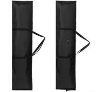 Bolsa de esquí enrollable ajustable para esquís de hasta 167 cm, construcción de PVC 600D, opciones de transporte duales, correas de hombro, correas de asa y fácil de transportar