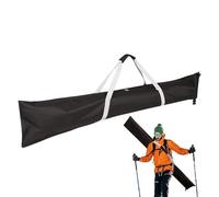 Bolsa de esquí para 1 par de esquís y bastones, bolsas de esquí acolchadas resistentes para viajes en avión, transporte y almacenamiento de equipos, 185 cm
