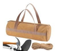 Bolsa de estaca de grande - Organizador de almacenamiento de lienzo de servicio pesado con cremallera | Soporte de equipo de campamento duradero para clavijas, postes, herramientas, accesorios d