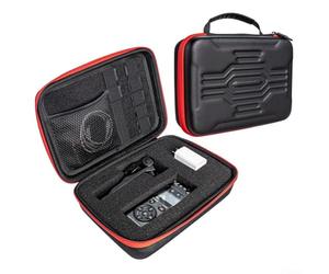 Bolsa de EVA multiusos para grabadoras de voz ZOOM H1 H2N H5 H4N H6 F8 Q8 con material impermeable y secciones de espuma interior configurables