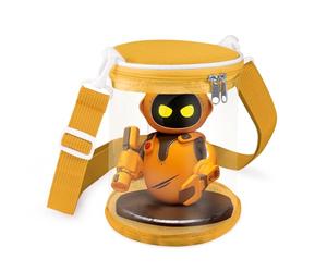 Bolsa de exhibición compatible con Eilik Cute Robot Pets, funda de transporte compatible con robot Eilik DQ, amarillo, solo bolsa