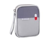 Bolsa de farmacia de viaje, bolsa de medicamentos, mini bolsa de primeros auxilios vacía, pequeña bolsa de farmacia de viaje, impermeable, bolsa vacía de primeros auxilios, para viajes escolares