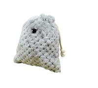 Bolsa de felpa para ligar Sugar Glider, 16 x 18 cm y saco de dormir para hámsters y erizos (blanco)