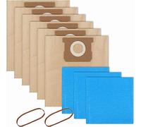 Bolsa de filtro compatible con aspiradoras Stanley de 5-6 galones húmedas/secas paquete de 11