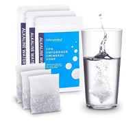 Bolsa de filtro de agua alcalina rica en hidrógeno, sistema de filtración de agua para botella, jarra, recipiente, pH alto 9+bolsa de filtro portátil para botella de agua de larga duración (3 x 30 g)