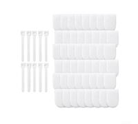 Bolsa de filtro de grifo de algodón no tejida para sedimentos de óxido, trampa para fregadero de cocina, purificación de agua, 2,5 cm, color blanco, paquete de 50