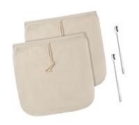 Bolsa de filtro de infusión fría de fácil limpieza, lavable a máquina, materiales de tela de algodón orgánico, filtro de algodón orgánico