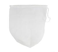 Bolsa de filtro de nailon con cordón para uso en estanques de acuario y cocina, colador de malla fina reutilizable para filtraciones de agua de peceras y gasa de jugo (200 mesh)