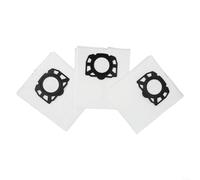 Bolsa de filtro de repuesto para aspiradoras Kärcher-WD4, WD5, WD6, MV4, MV5, MV6 en húmedo/seco, paquete de 3, diseño plano, lavable, compatible con número de pieza 2.863-006.0