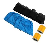 Bolsa de filtro HEPA para aspiradora Karcher MV1, MV2, WD1, WD2 y WD3 Series con tela textil y cubierta de protección del motor (paquete de 6)