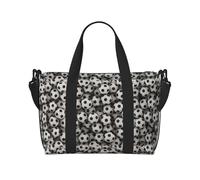 Bolsa de fin de semana con estampado de mar de fútbol, bolsa de gimnasio, bolsa de hospital, bolsa de viaje personal, color negro, talla única, negro, talla única, Black, Talla única