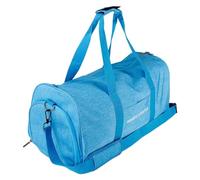 Bolsa de fin de semana, equipaje de mano, bolsa de viaje con varios compartimentos, bolsa de viaje deportiva, bolsa de noche de fin de semana para actividad física, viajes, gimnasio, celeste, ver