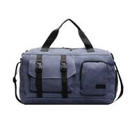 Bolsa de fitness de gran capacidad, equipaje de viaje, deporte a la moda, durante la noche, con compartimento para zapatos, fin de semana, equipaje de fin de semana, gimnasio, para adultos, Blue, Mass