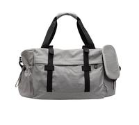 Bolsa de fitness de gran tamaño con compartimento separado para seco y húmedo, bolsa de viaje para entusiastas del gimnasio, organizador plegable de equipo deportivo, Gray, Mass Beauty