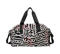 Bolsa de fitness grande con compartimentos de gestión de tela resistente a la abrasión, opción de transporte convertible para entusiastas del gimnasio, bolsa de equipo deportivo de gran capacidad