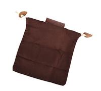 Bolsa de Forraje de Lona de Cuero, Bolsa de Forraje con Cinturón, Portátil Ecológica para Recolectar Fruta para Acampar (Brown)