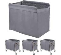 Bolsa de forro para carrito de lavandería, bolsa de carrito de lavandería rectangular plegable - Forro reemplazable para cesto de lavandería, bolsa de limpieza de automóviles reemplazable
